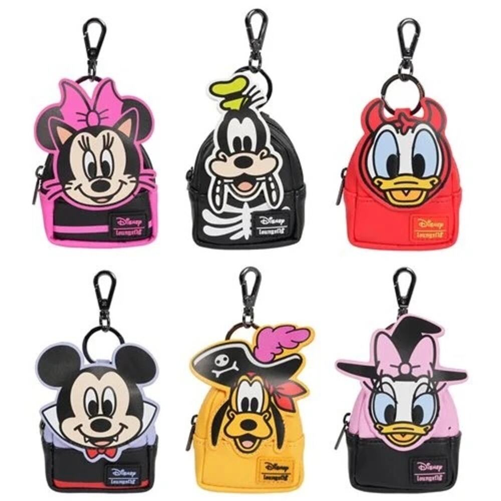 Loungefly Mickey & Friends Halloween Mystery Backpack Keychain Charm UNOPENED